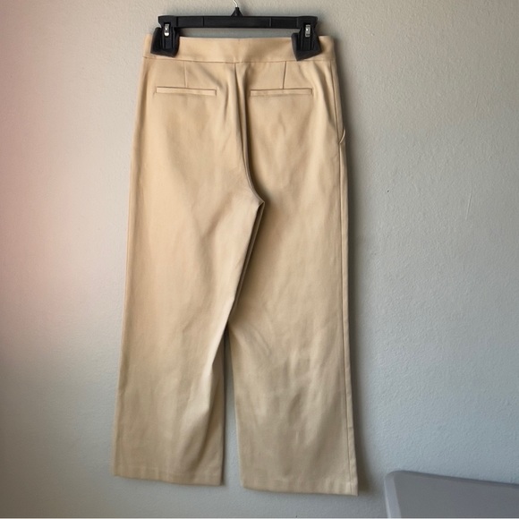 Jenni Kayne 4 Khaki High Waist Wide Leg Trouser Pant NWT Neutral Minimal - Picture 2 of 15